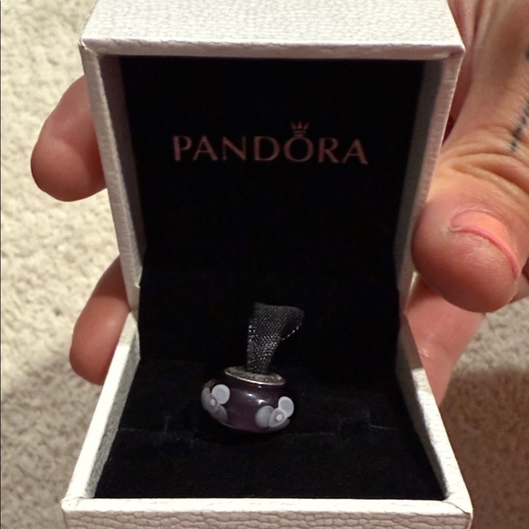 Pandora Jewelry - Pandora Silver and Purple Charm Bracelet